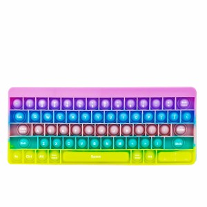 マカ2 文字付きキーボードポップイットそわそわおもちゃセット、スクイーズ玩具 プッシュポップ フィジェットおもちゃ プッシュポップポ