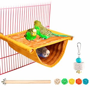 L 鳥たちの寝床 デグーハンモック暖かい小動物の家の巣 バードテント 含むインコ 止まり木 鳥のおもちゃ インコ ハムスター デグーに適し