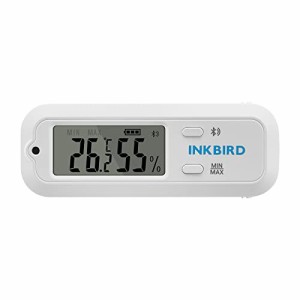 ITH-12S Inkbird 温度計 湿度計 デジタル 高精度 Bluetooth対応 小型 温湿度計 温度ロガー 30m接続 Bluetooth ON/OFF可能 精確測定 木材