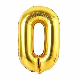 0_ゴールド Vthoviwa 約100cm バルーンアルミ0 ヘリウム風船 数字バルーン0ゴールド 誕生日 カーニバル 飾り付け記念日パーティー装飾ゴ
