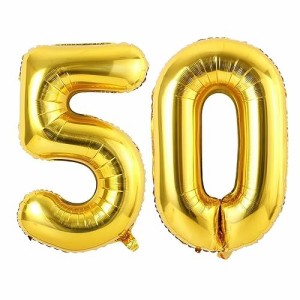 50_ゴールド Vthoviwa 約100cm バルーンアルミ50 ヘリウム風船 数字バルーン50ゴールド 誕生日 カーニバル 飾り付け記念日パーティー装飾