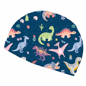 恐竜 水泳帽 キッズ 水泳 キャップ 子供 スイムキャップ スイミングキャップ プール帽 男児 女児 UVカットスイミング帽子 プール帽子【Pe