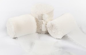 幅4cm×4.5M_ホワイト Joycrosso シフォンリボン 3巻 幅4cm×4.5M/巻 手芸 服飾 結婚式 ブライダルブーケ ギフトラッピング リボン #029-