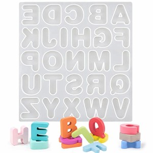 O サムコス シリコンモールド 丸文字 アルファベット イニシャル 大文字 英語 POP 英字 ローマ字 イニシャル UVレジン エポキシ樹脂 DIY 