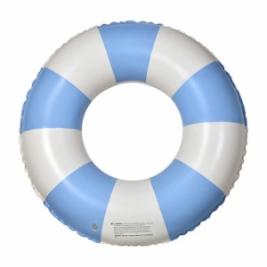 70CM_ブルー cddu 浮き輪 子供用 こども うきわ 幼児 ベビー 水遊び お風呂 ビーチ 海水浴 プール スイムリング ヴィンテージ ストライプ