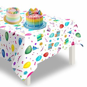 風船_1pcs Paready 誕生日 テーブルクロス 使い捨て 飾り付け 1PCS テーブルカバー テーブル装飾 テーブルマット バースデー 飾り パーテ
