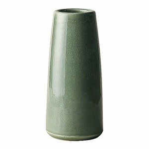 ヴィンテージ グリーン Tribetter花瓶 手作り 高温磁器 高さ約18.5cm フラワーベース シンプル 花器 セラミック おしゃれ 北欧 陶器 生花