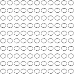 6mm_KCシルバー 二重丸カン 二重リング 約600個入り 金具セット 基礎パーツ ジュエリー DIY用 手芸用品 アクセサリーパーツ ハンドメイド