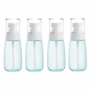 60ml-Blue Morices 4個 ファインミスト スプレーボトル、60ml 霧吹き 詰替ボトル スプレーヤー 漏れ防止 旅行 容器、小さな 空 プラスチ