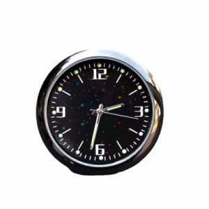 多機能 車用時計 置き時計 排気口置 小型 時計 貼り付け 小型 発光クォーツポケットミニ時計、 【1点セット】