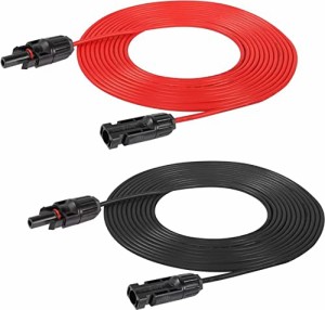 14AWG 5M 16 FT CERRXIAN 14AWG 16FTソーラーパネル延長ケーブル、ソーラーオスメスコネクタ、ソーラーパネル用ソーラーパネルケーブルア