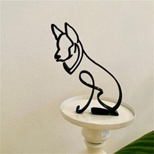 猟犬 WOWTAC 置物 インテリア おしゃれ 雑貨 韓国 DOG ARTワイヤーアート かわいい犬 イヌ 抽象 オブジェ アイアン モダン (猟犬)