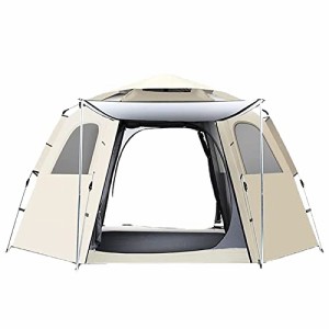 大型6角オートテント UKGlamping テント ワンタッチテント 4-6人用 簡単テント 高速オープンテントを構築することなく 軽量でテント防水 