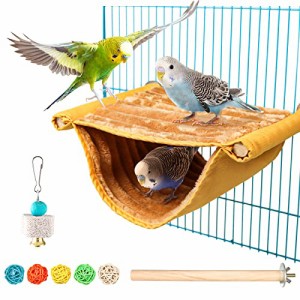 S 鳥たちの寝床 デグーハンモック暖かい小動物の家の巣 バードテント 含むインコ 止まり木 鳥のおもちゃ インコ ハムスター デグーに適し