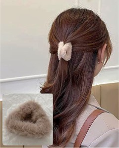 カーキ色 パール バンスクリップ ヘアクリップ 大粒パール バレッタ まとめ髪 髪飾り ヘアアクセサリー ヘアピン 小さめ ミニ 髪留め ヘ