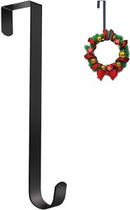 38CM JUTOSU クリスマスリースフック クリスマスリースドア吊り ドア掛け ドアハンガー ドア吊り 花輪フック 金属フック ドアフック 花輪