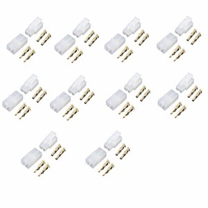 Hengfuntong-Elec 20pcs 10 pairs タミヤ オス メス コネクター2p タミヤ Gold plated connector Tamiya plug male female for 7.2v 8.4v