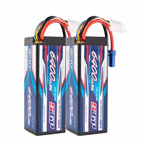 SIGP 4S 14.8V 6400mAh リポバッテリー 100C EC5プラグ ハードパック RC 無人ヘリコプターRCトラックRCトラギー RCモデル FPVレーシング