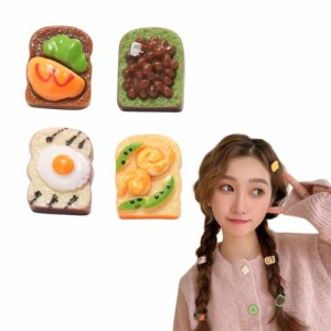 A EZ PEACH ヘアピン おしゃれ 前髪クリップ ヘアピン 食品サンプル 立体感 小さめ 可愛い 前髪ピン 大流行 可愛い 面白い ヘアピン 髪飾