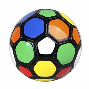 カラフル 2号 サッカーボール 子ども用 2号 幼児練習用 軽量 ソフト かわいい ゲーム用 キッズサッカーボール 練習球 空気入れ付き 耐久 