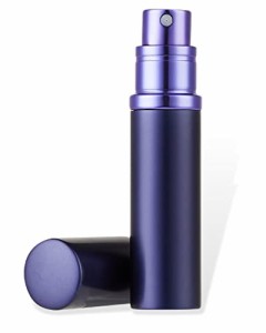 紫 ASADAYS アトマイザー香水 旅行用 詰め替え容器 香水スプレーポンプ ボトル トラベルサイズボトル 香水噴霧器 アルミカバー ミニ コン