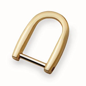 1.4cm_ゴールド 2個 合金 Dカン ネジ式 リング キーホルダー金具 キーリング 高質 光沢感 アクセサリーパーツ 業務用 (1.4cm， ゴールド)