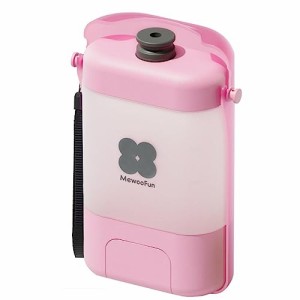 ピンク MEWOOFUN 犬用 水飲み器 給水ペットボトル 散歩グッズ 給水器 水筒 食皿 おしっこシャワー 兼用 犬水入れボトルウォーターボトル 