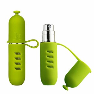 グリーン Abacad アトマイザ− 香水 スプレーボトル 携帯用 香水噴霧器 ポータブル 香水スプレー ワンタッチ補充 機内持ち込み可能 透明 