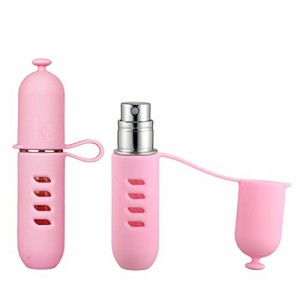 ピンク Abacad アトマイザ− 香水 スプレーボトル 携帯用 香水噴霧器 ポータブル 香水スプレー ワンタッチ補充 機内持ち込み可能 透明 噴