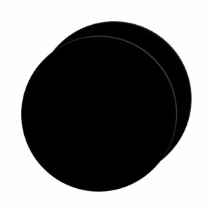 25cm_黒い アクリル板 黒 丸 直径25cm 厚さ1mm 2枚セット円形アクリル板 保護フィルム付き 展示板 看板 ディスプレイ 絵画 手工芸用DAREN