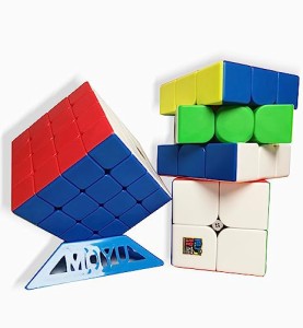 彩色2段＆3段＆4段セット マジックキューブ 立体パズル 磁石キューブ 指の運動 回転キューブ 知育 遊び 脳トレ おもちゃ 楽しいゲーム 競