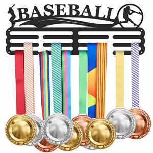 SUPERDANT 野球メダルホルダー baseballメダルハンガー メダルディスプレイ 鉄製フック メダルスタンド 野球メダル メダル収納 スポーツ