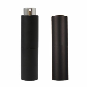 ブラック LucaSng 5ml アトマイザー 回転プッシュ式 香水噴霧器 携帯便利 旅行 詰め替え ボトル ポータブル クイック 香水スプレーボト 