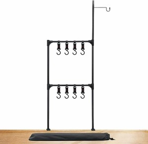 2階の Moyot ランタンスタンド テーブル ランタンポール ハンギングラック クランプ式 安定強化 アルミ合金 卓上 折り畳める 軽量 組立簡