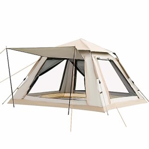 2~4名(210*210*140cm) ワンタッチテント、2〜4人用、簡易テント、簡単で素早い組み立て方法、紫外線防止、フロントホール付き、軽量、通