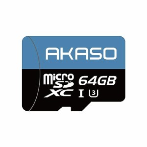 AKASO microSDカード 64GB UHS-I U3 100MB/s microSDXC Nintendo Switch/AKASO カメラ/GOPROなど対応