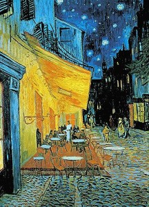 夜のカフェテラス CHengQiSM 1000ピース ジグソーパズル ゴッホ 夜のカフェテラス 名画 パズル 絵画 ペインティング おしゃれ インテリア