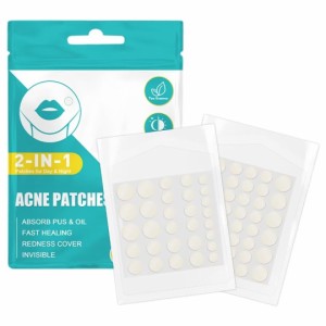 スポットパッチ 薄型 264/528枚敏感肌 肌荒れケア pimple patch 大容量 cica パック 昼用+夜用 (264pcs)