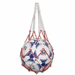 赤白 収納 サッカー/バレーボール/バスケットボール用 簡易ボールバッグ 網袋 持ち運び 保管用 (赤白)