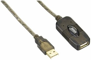 サンワサプライ 5m延長USBアクティブリピーターケーブル KB-USB-R205N