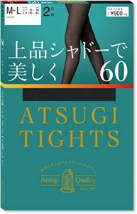 [アツギ] タイツ Atsugi Tights 60デニール 上品シャドーで美しく 60D 2足組 レディース ブラック M-L