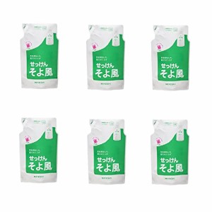 ミヨシ 液体せっけん そよ風 花束の香り つめかえ用 1000ml ≪おまとめセット【6個】≫