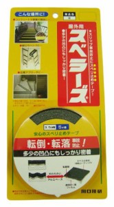 川口技研 階段用すべり止め 屋外用 スベラーズ 35mm×5m 黒