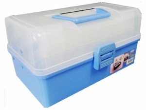 TOYO 樹脂製 3段式ツールボックス HP-320 (青)