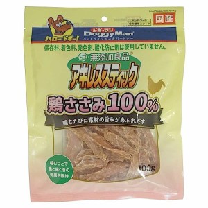 （まとめ買い）ドギーマン 無添加良品 アキレススティック 鶏ささみ100％100g 犬用おやつ 【×5】