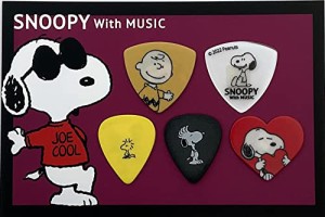 Teeda SNOOPY with MUSIC SNPLMPICKSET ギターピック5枚セット