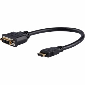 StarTech.com HDMI-DVI-D変換ケーブルアダプタ 20cm HDMI(19ピン) オス-DVI-D(25ピン) メス HDDV