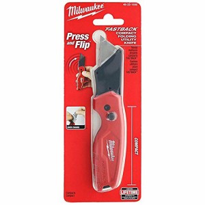 Milwaukee 48-22-1500 ファストバックコンパクト折りたたみユーティリティナイフ/プレスアンドフリップオープニング [並行輸入品