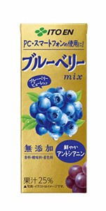 伊藤園 ブルーベリーミックス 200ml エコパック (紙パック) ×24本