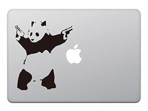 カインドストア MacBook Air/Pro 11 / 13インチ マックブック ステッカー シール シューティング パンダ バンクシー ブラ